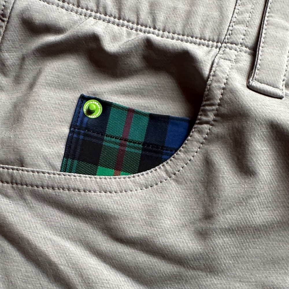 NWOT William Murray Golf 7” Short Straight Fit Light Gray - Picture 3 of 8